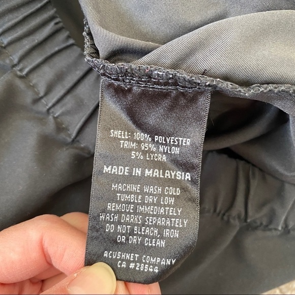 FOOTJOY FJ Golf Pullover Jacket Black Elastic Waist Pockets Men's Size XL - Picture 6 of 9